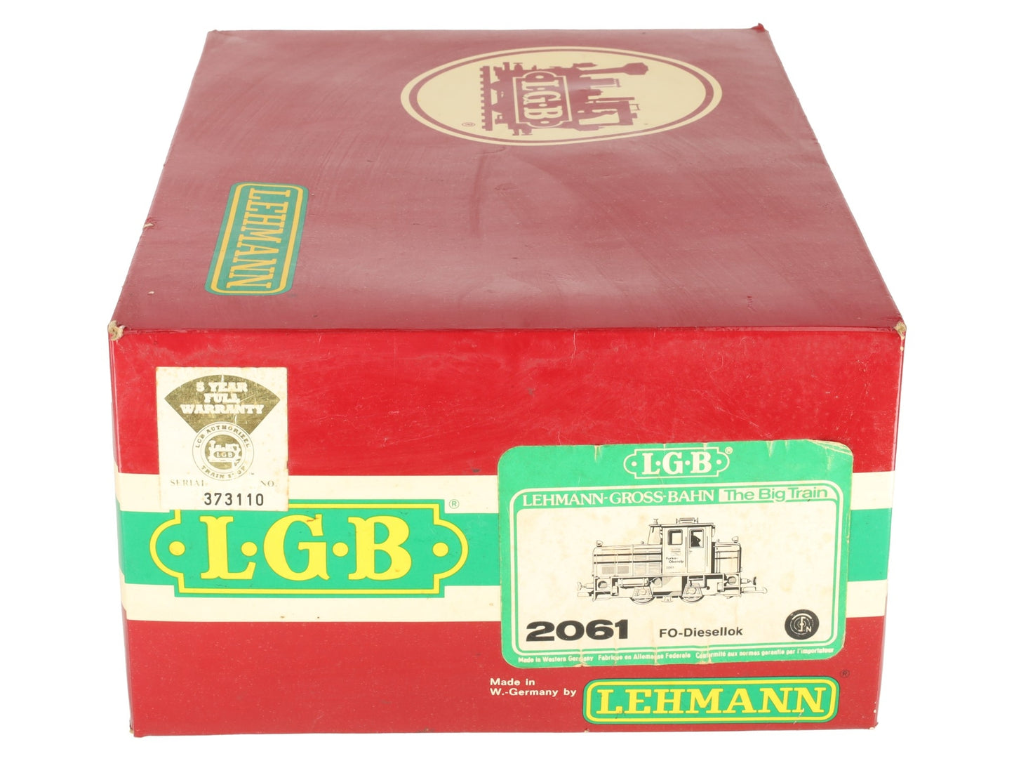 LGB 2061 G Scale Furka-Oberalp Diesel Switcher VG/Box