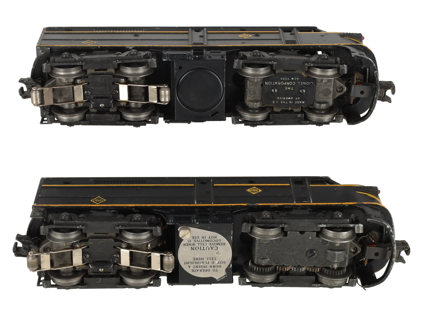 Lionel 2032 Vintage O Erie Alco AA Diesel Locomotive Set VG