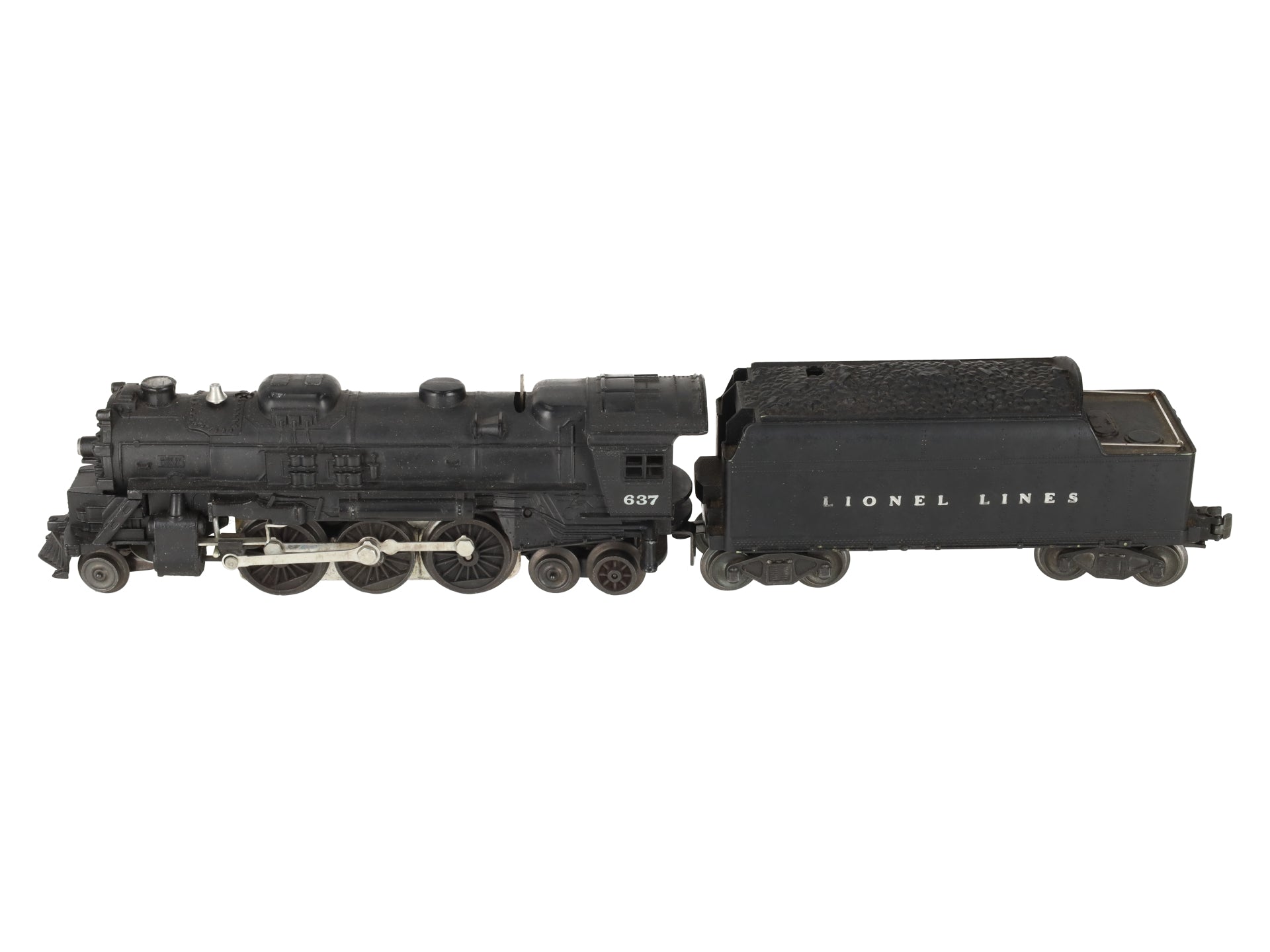 Lionel 637 Vintage O 2-6-4 Die-Cast Steam Locomotive w/6466WX Tender VG