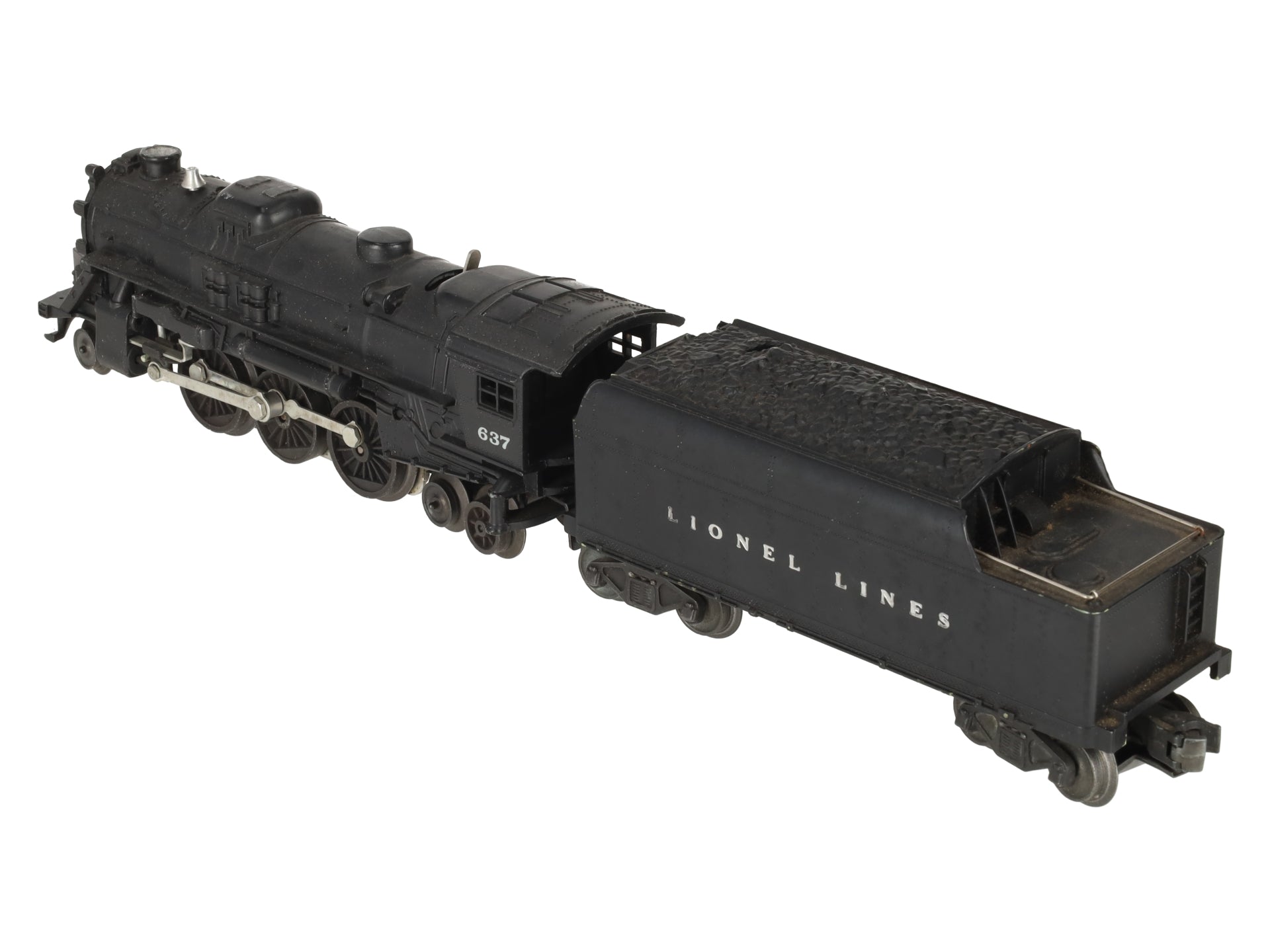 Lionel 637 Vintage O 2-6-4 Die-Cast Steam Locomotive w/6466WX Tender VG