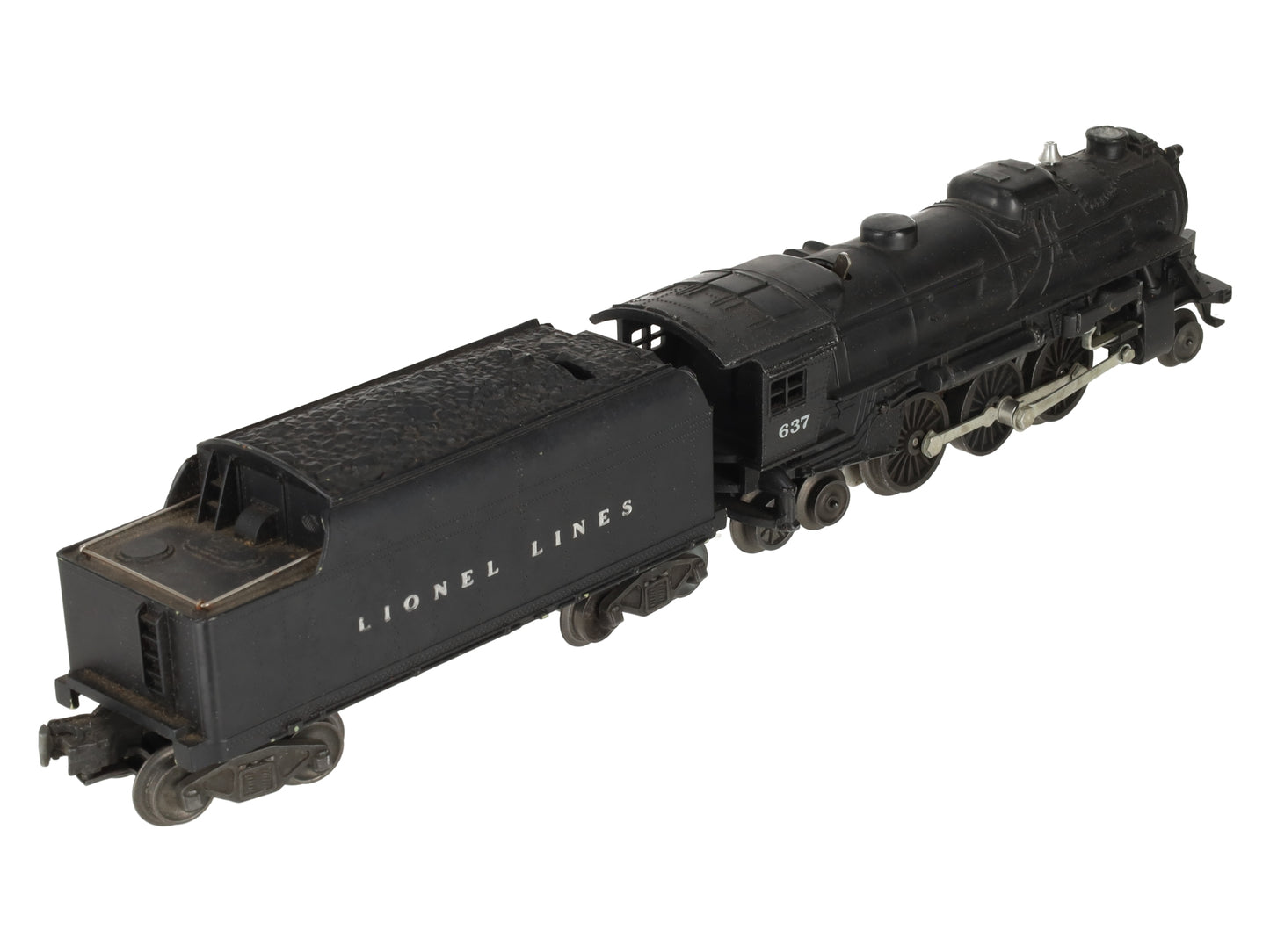Lionel 637 Vintage O 2-6-4 Die-Cast Steam Locomotive w/6466WX Tender VG
