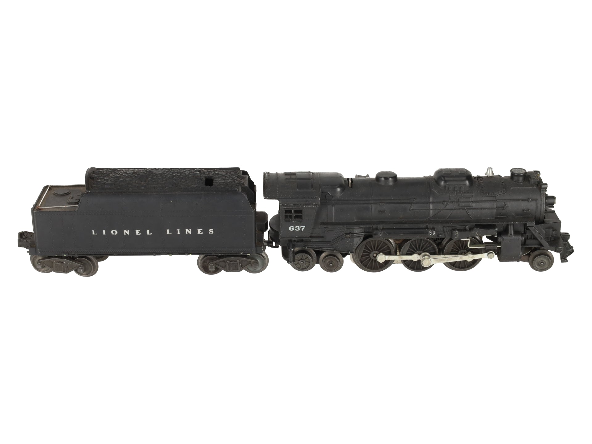 Lionel 637 Vintage O 2-6-4 Die-Cast Steam Locomotive w/6466WX Tender VG