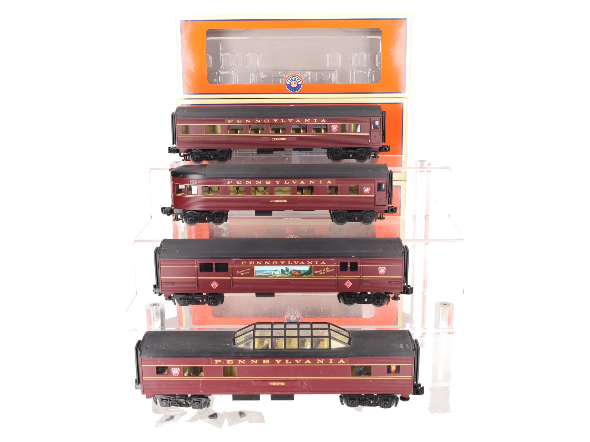 Lionel 6-35193 O Pennsylvania Streamliner Passenger Cars (Set of 4) EX/Box