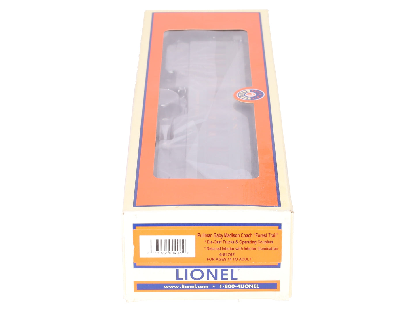 Lionel 6-81767 O Pullman Baby Madison Coach "Forest Trail" EX/Box