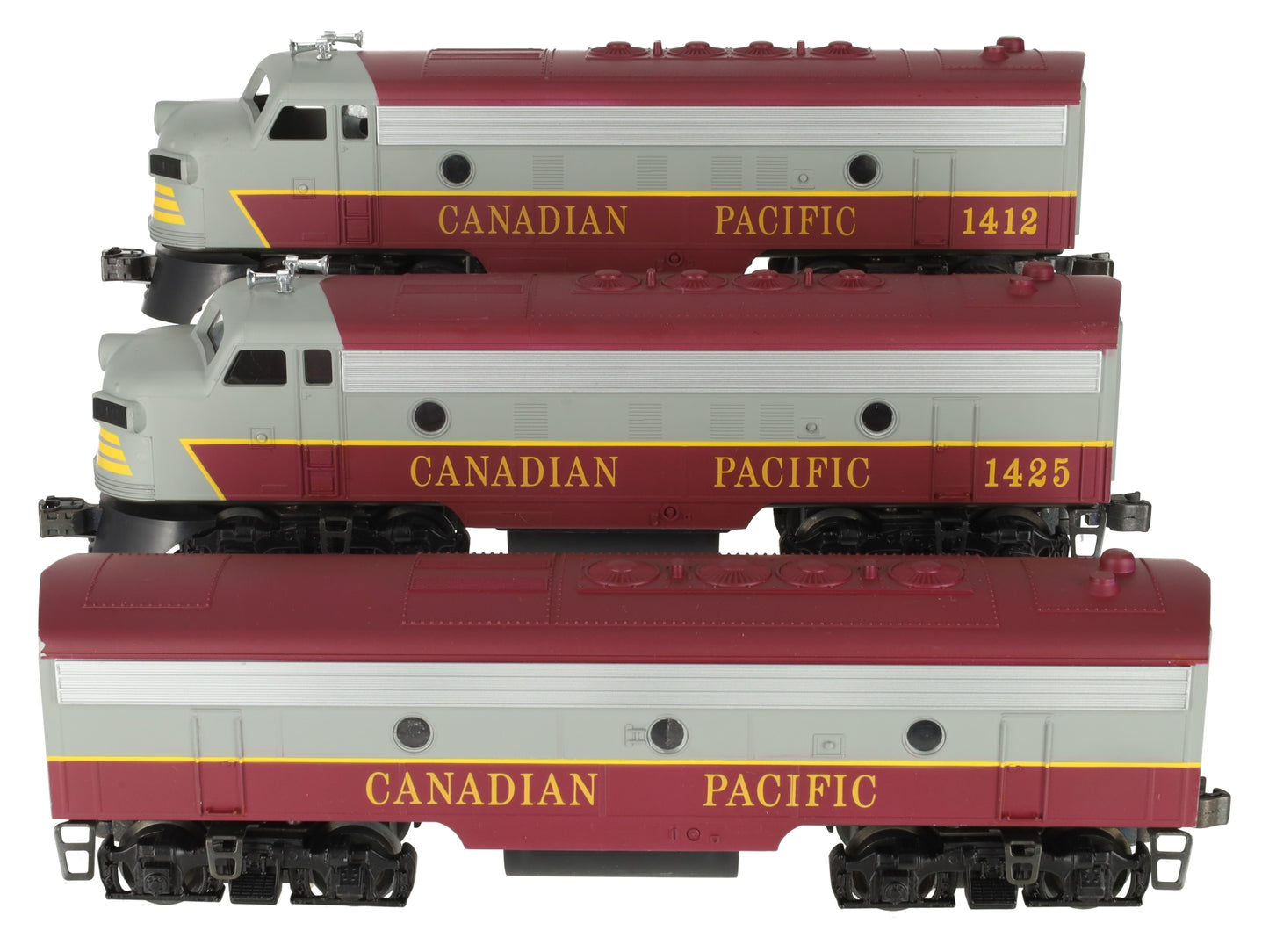 Williams F7102S O Canadian Pacific ABA Diesel Set w/True Sounds F722, F723, F728 EX