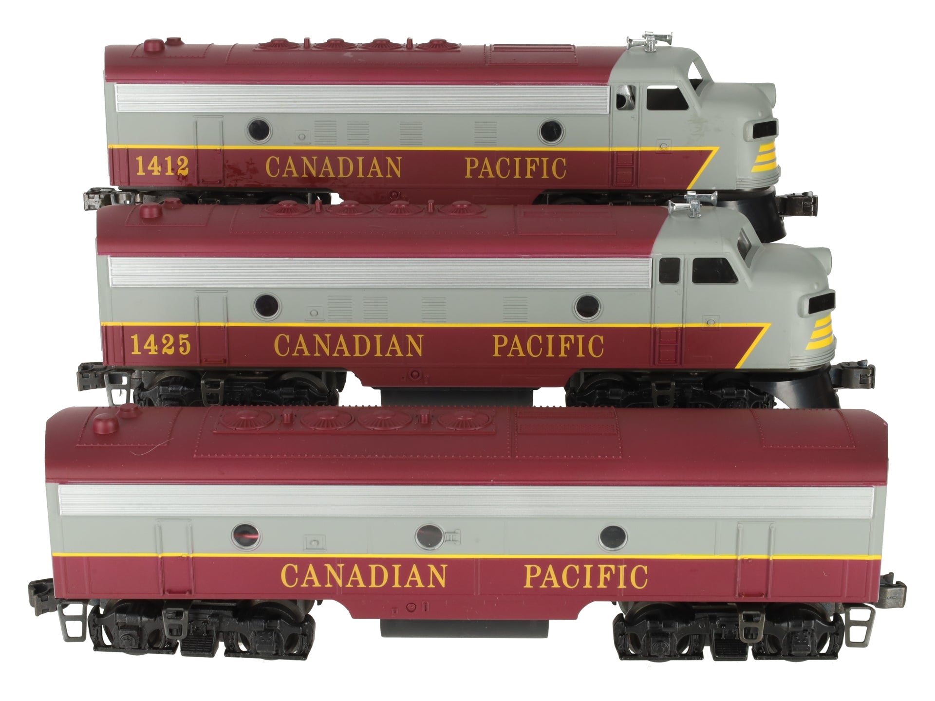 Williams F7102S O Canadian Pacific ABA Diesel Set w/True Sounds F722, F723, F728 EX