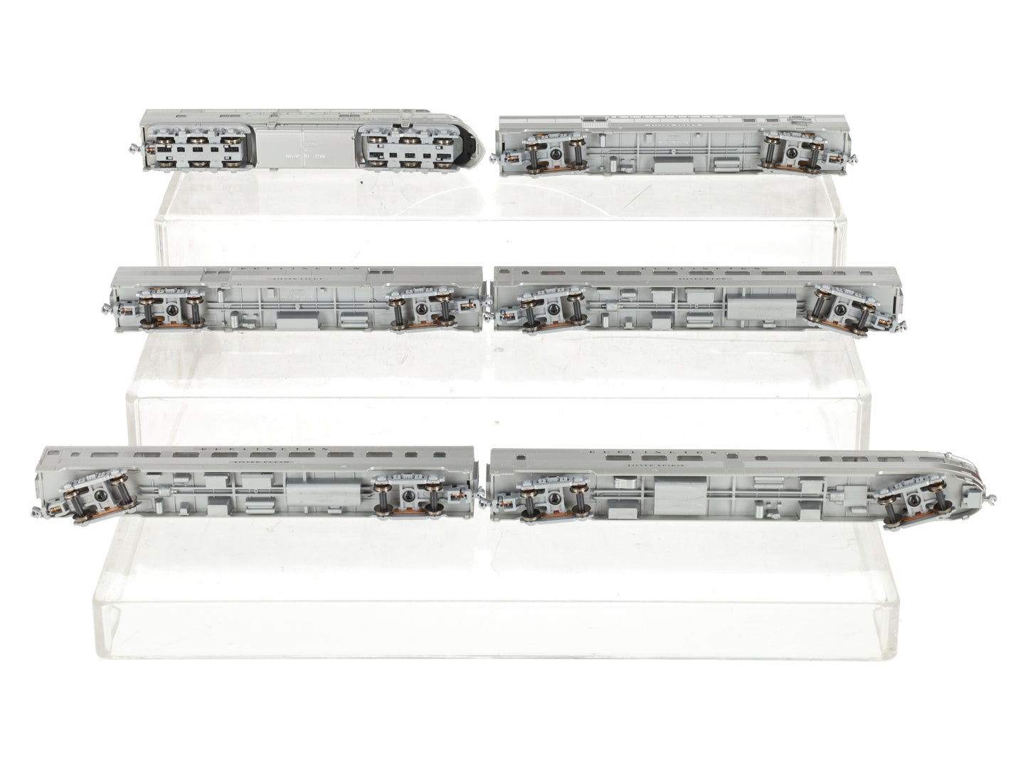 Kato 106-090 N CB&Q EMD E5A Diesel & Silver Streak Zephyr Passenger Set LN/Box