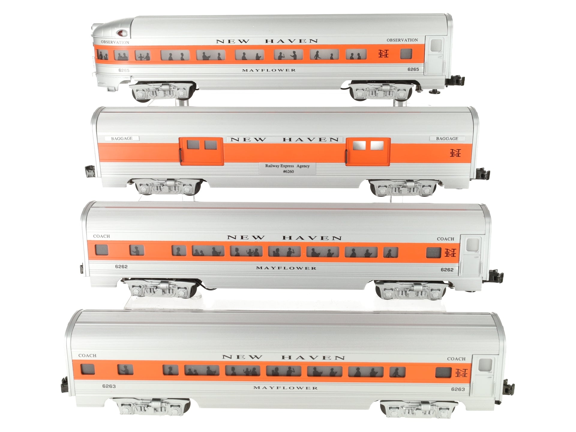 Williams LL-1011 O New Haven 60' Luxury Liner Set[4] #6260, #6262, #6263, #6265 LN/Box