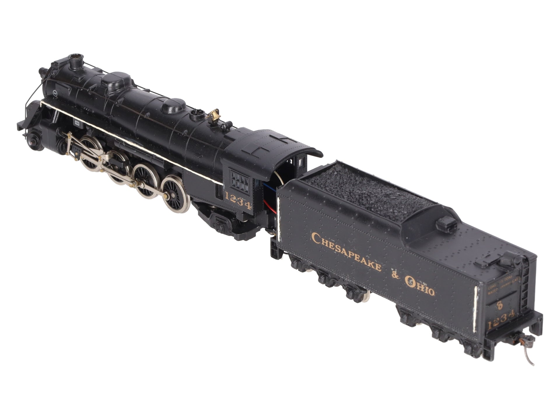 Mantua 383-070 HO Scale Chesapeake & Ohio 0-8-0 Steam Loco & Tender #1234-Custom/Box