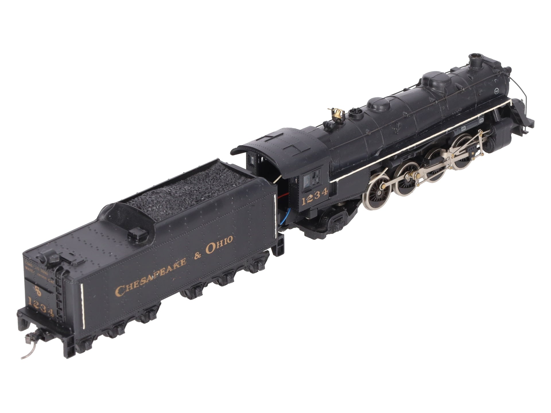Mantua 383-070 HO Scale Chesapeake & Ohio 0-8-0 Steam Loco & Tender #1234-Custom/Box