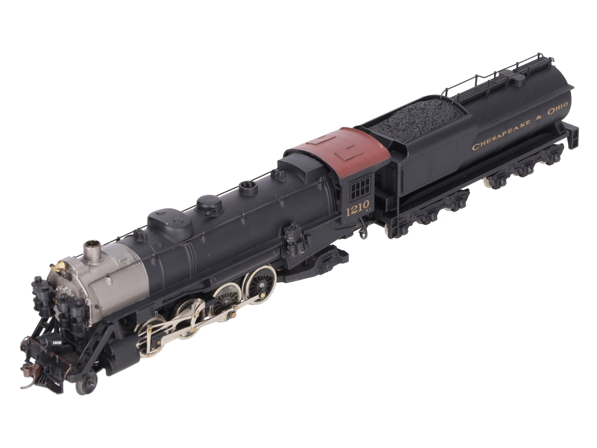 Mantua 348-023 HO Scale C&O 2-8-2 Mikado Steam Locomotive & Tender #1210 EX/Box
