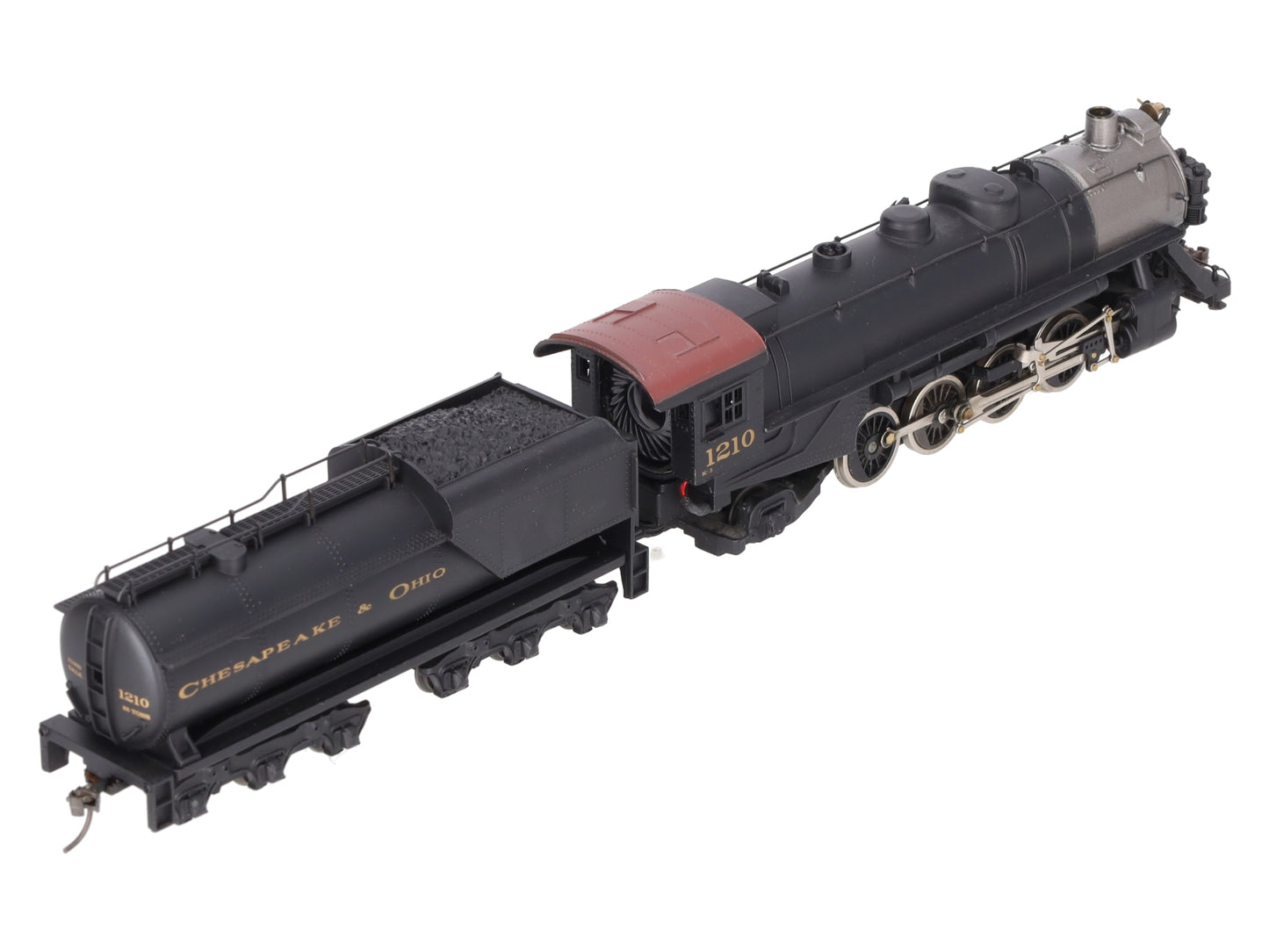 Mantua 348-023 HO Scale C&O 2-8-2 Mikado Steam Locomotive & Tender #1210 EX/Box