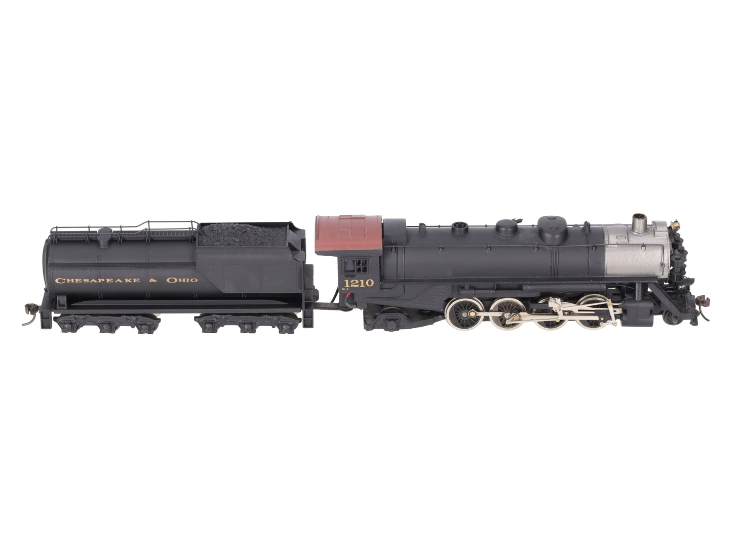 Mantua 348-023 HO Scale C&O 2-8-2 Mikado Steam Locomotive & Tender #1210 EX/Box