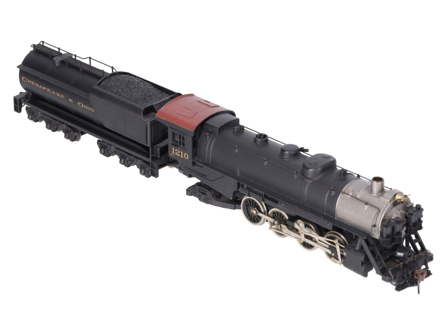 Mantua 348-023 HO Scale C&O 2-8-2 Mikado Steam Locomotive & Tender #1210 EX/Box