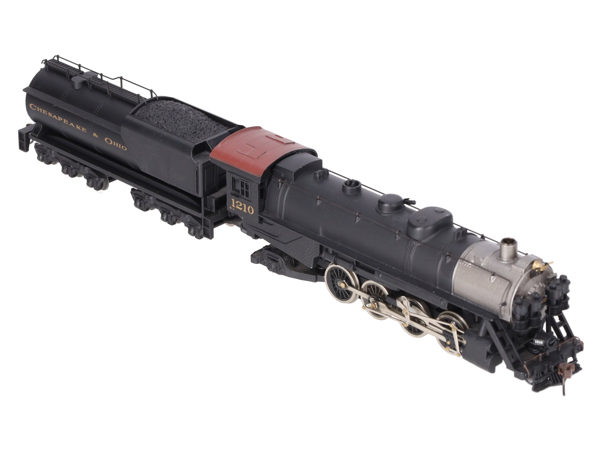 Mantua 348-023 HO Scale C&O 2-8-2 Mikado Steam Locomotive & Tender #1210 EX/Box