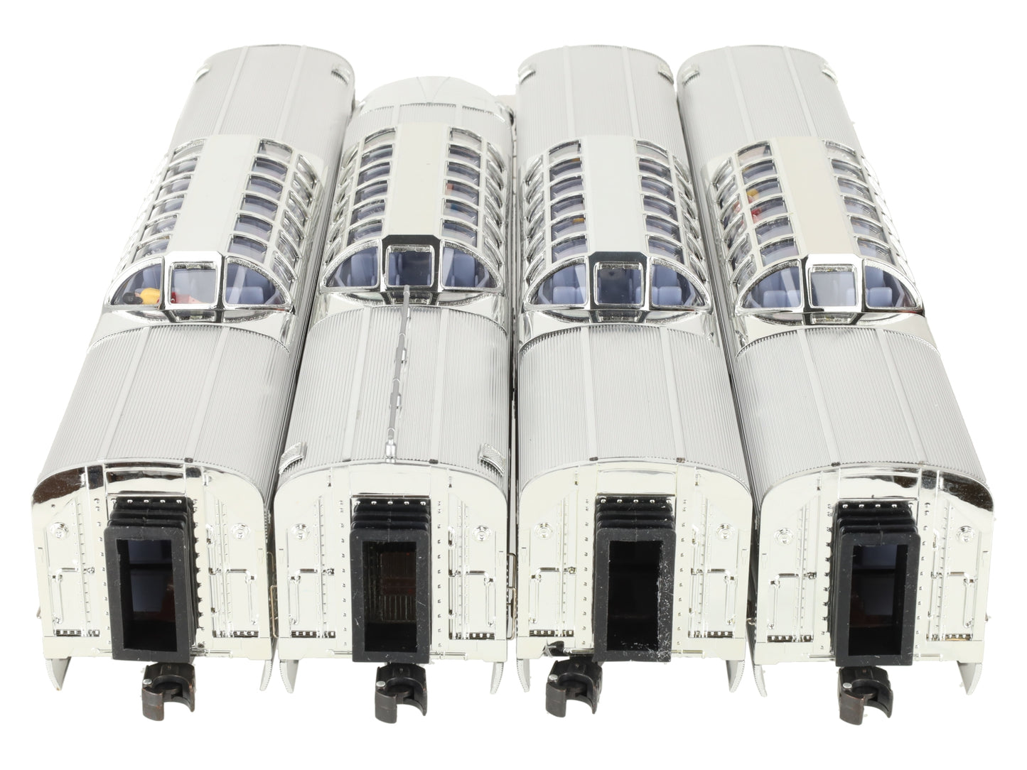 K-Line K-4613B O "California Zephyr" Extended Aluminium 15' Passenger 4-Car Set LN/Box