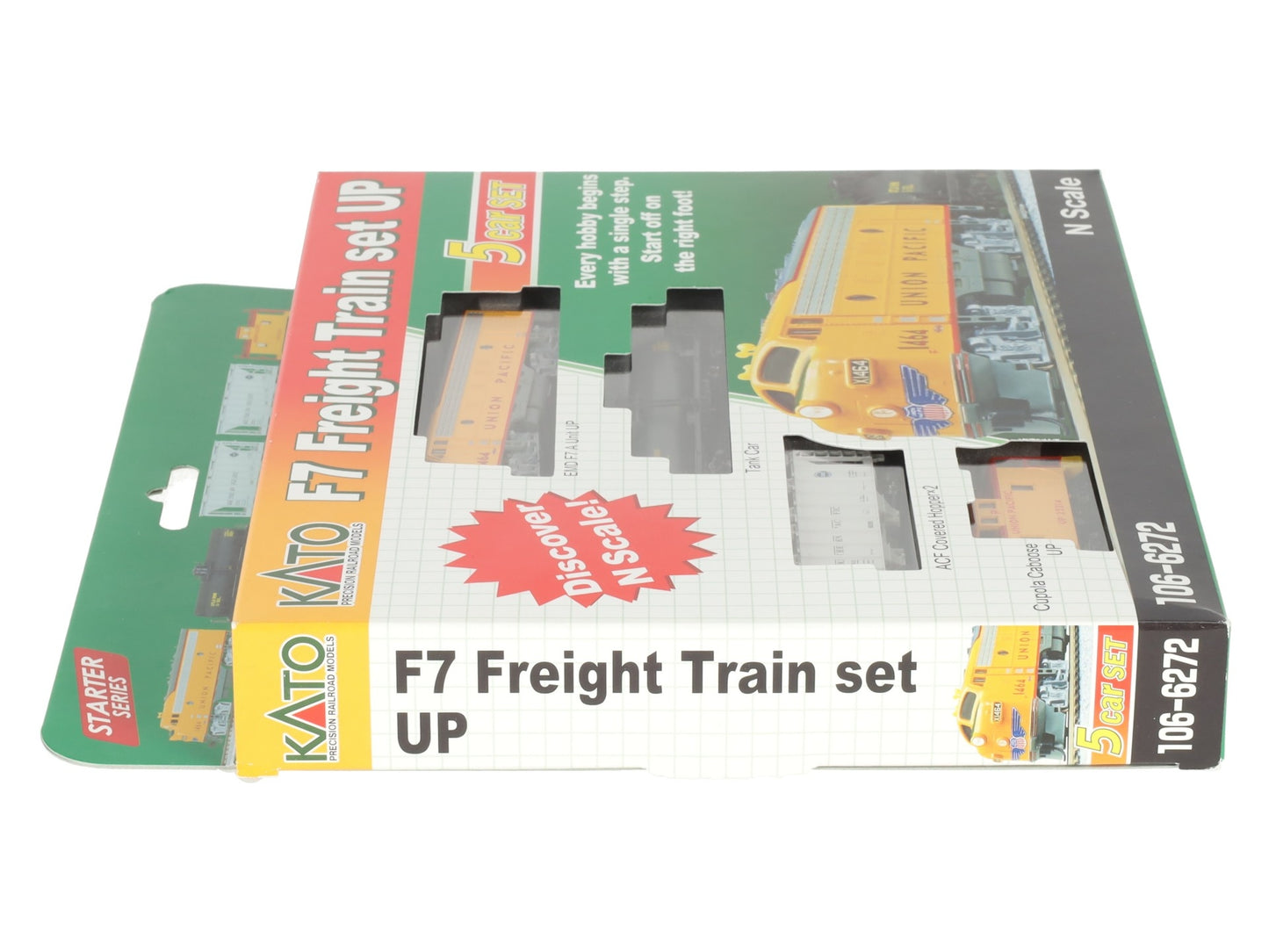 Kato 106-6272 Union Pacific F7A N Gauge Diesel Freight Train Set LN/Box