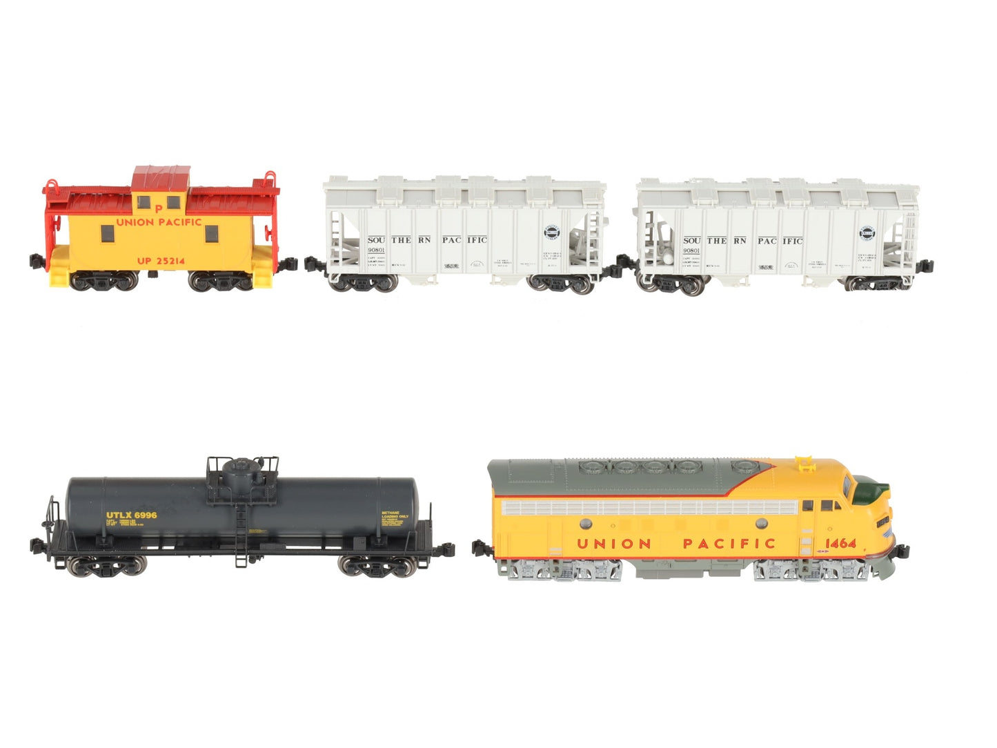 Kato 106-6272 Union Pacific F7A N Gauge Diesel Freight Train Set LN/Box