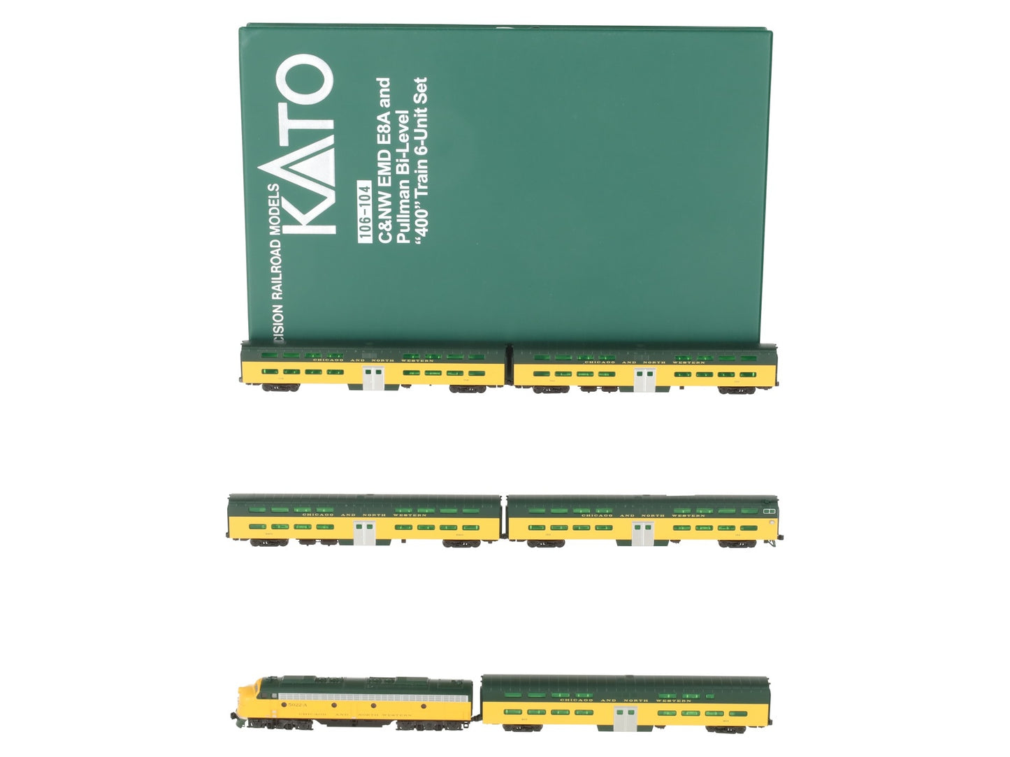 Kato 106-104 C&NW N Gauge Diesel Passenger Train Set