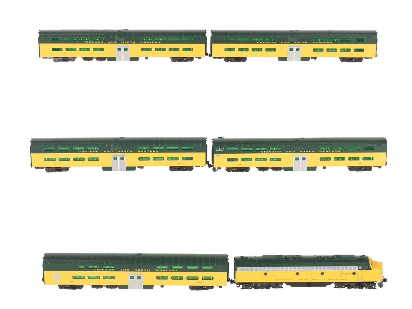 Kato 106-104 C&NW N Gauge Diesel Passenger Train Set