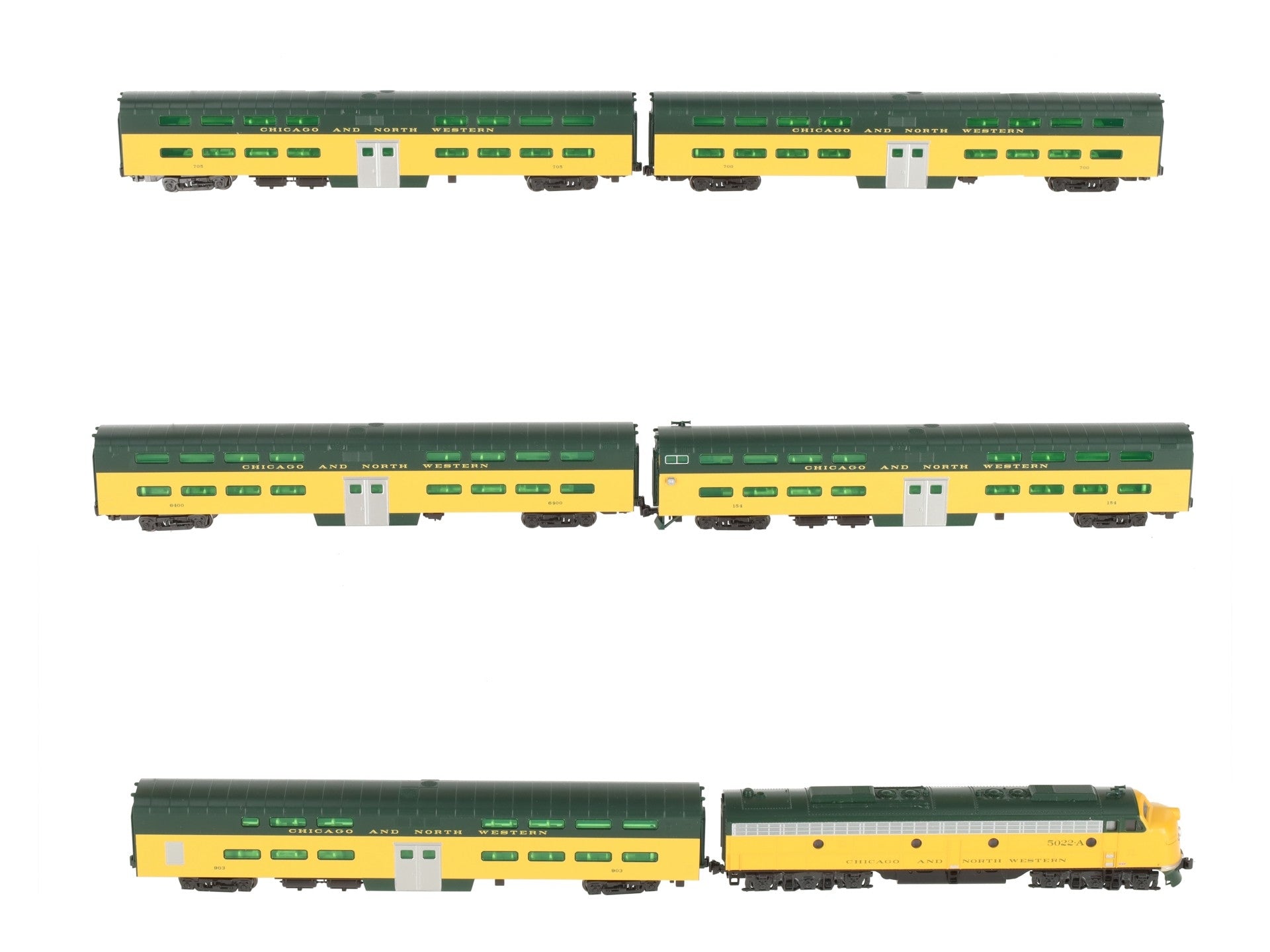 Kato 106-104 C&NW N Gauge Diesel Passenger Train Set