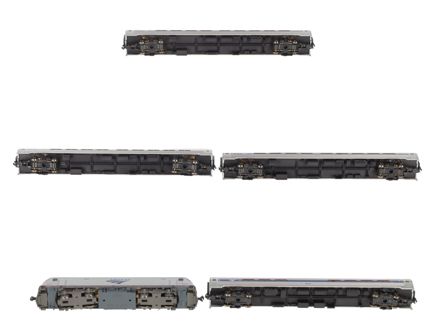Kato 106-8001 Amtrak ACS-64 & Amfleet I N Gauge Bookcase Train Set (Set of 5) LN/Box
