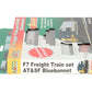 Kato 106-6273 N Santa Fe EMD F7 Diesel Freight Train-Only Set Standard DC