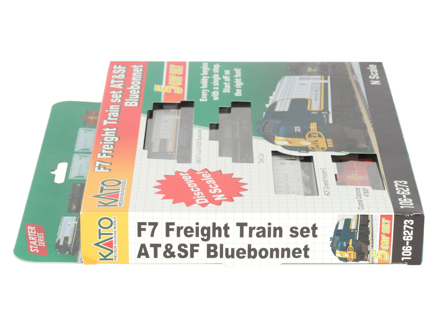 Kato 106-6273 N Santa Fe EMD F7 Diesel Freight Train-Only Set Standard DC EX/Box