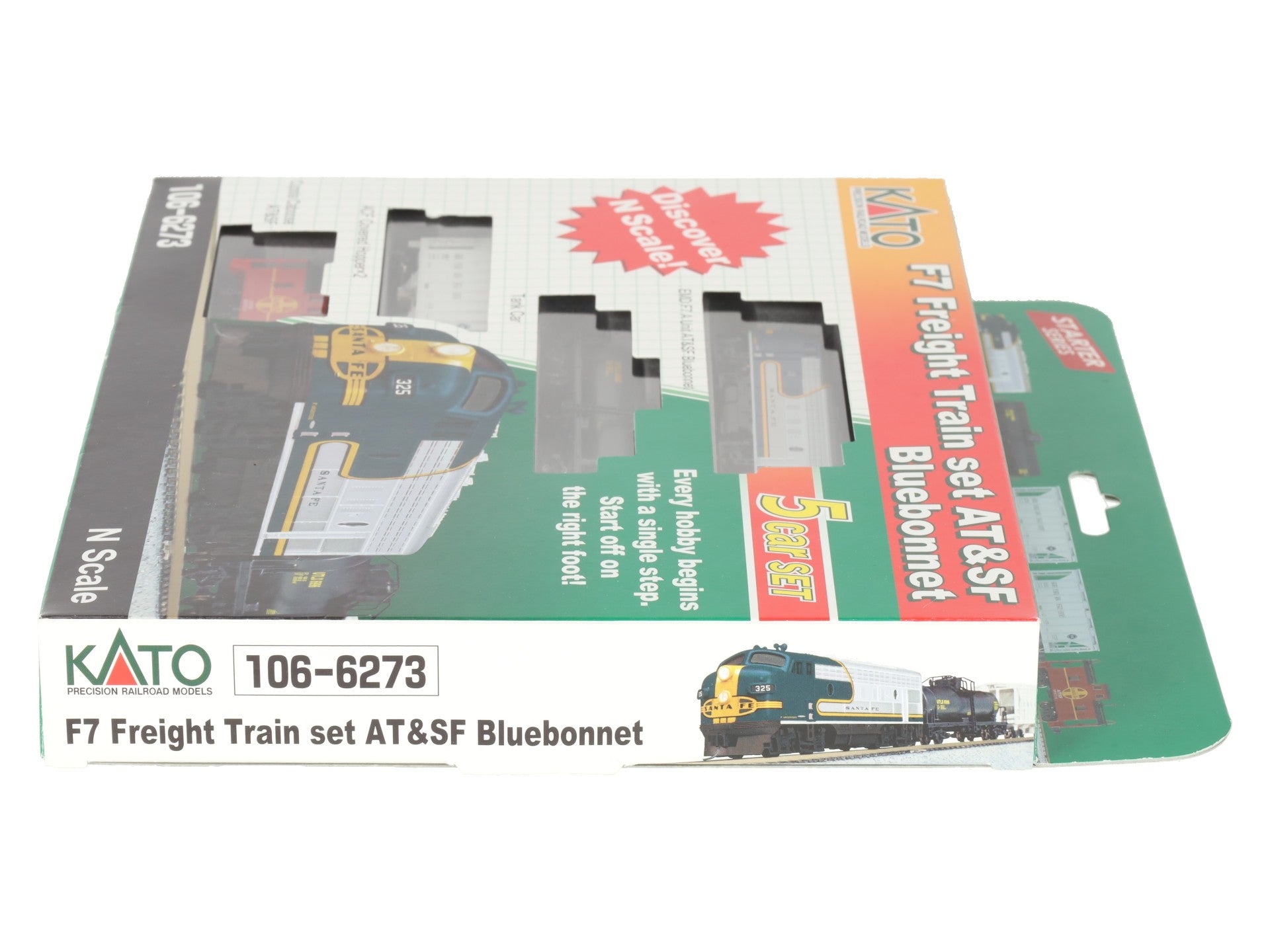 Kato 106-6273 N Santa Fe EMD F7 Diesel Freight Train-Only Set Standard DC EX/Box