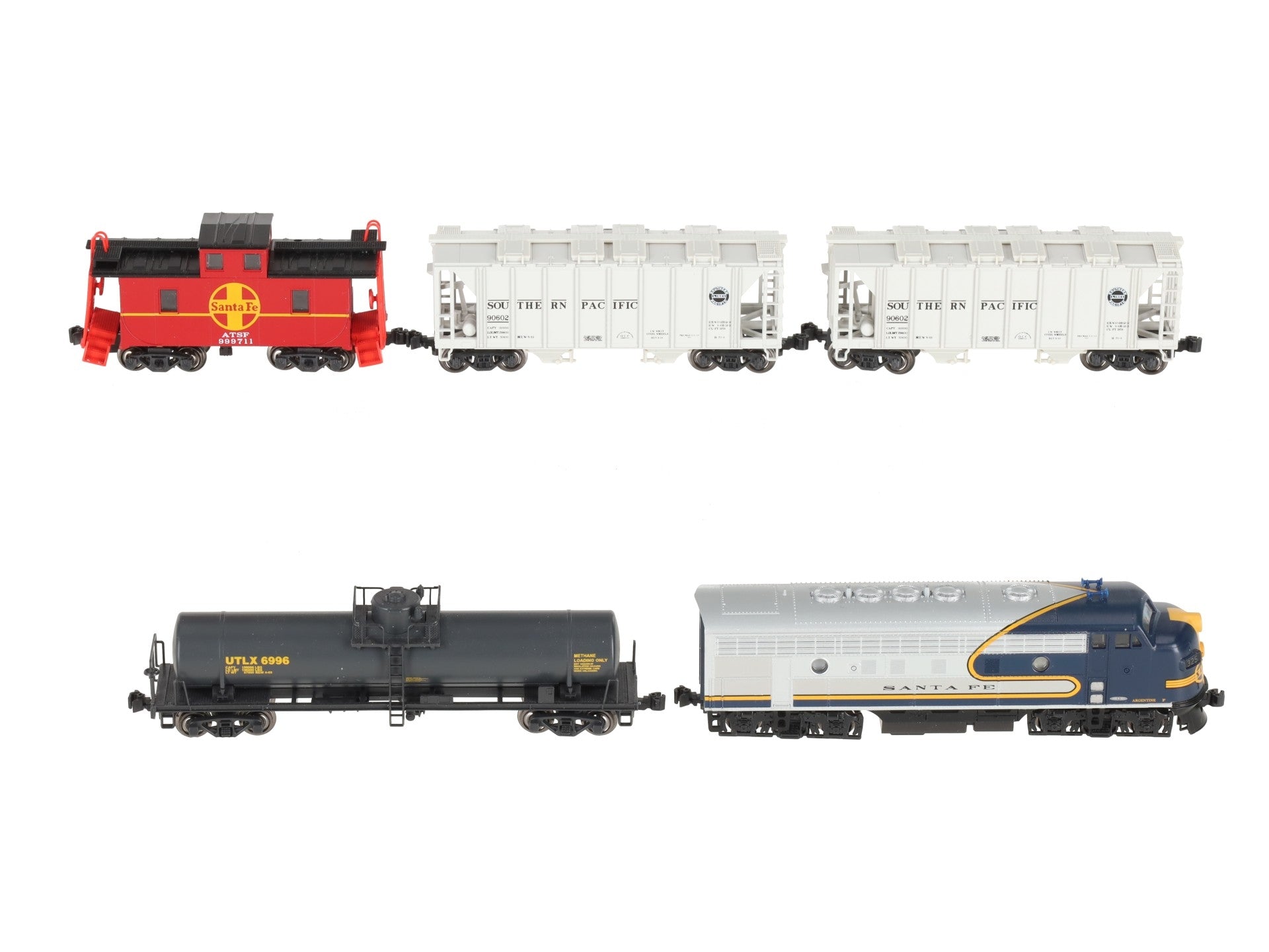 Kato 106-6273 N Santa Fe EMD F7 Diesel Freight Train-Only Set Standard DC EX/Box