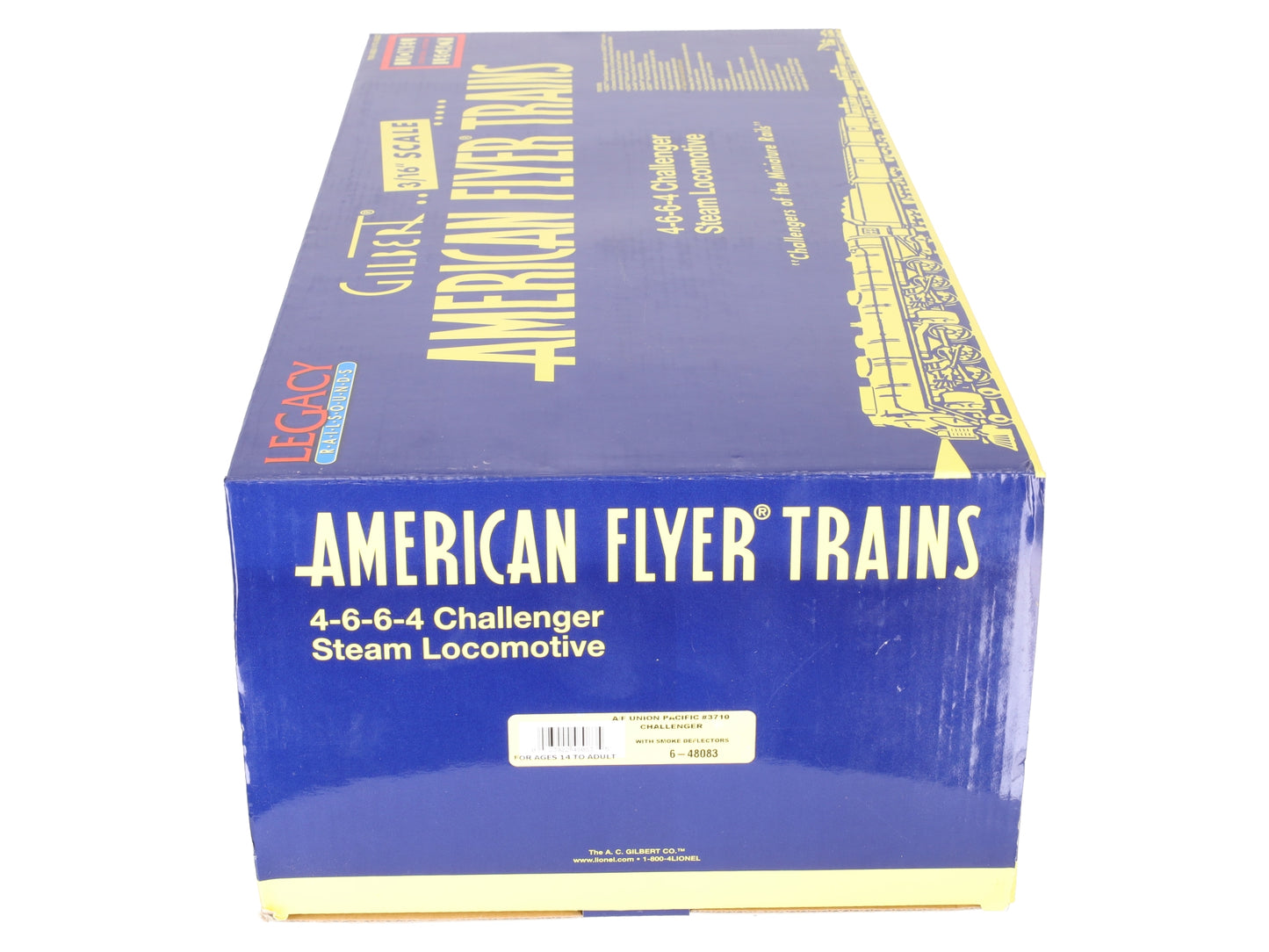 American Flyer 6-48083 S Scale Union Pacific 4-6-6-4 Black Challenger #3710 LN/Box