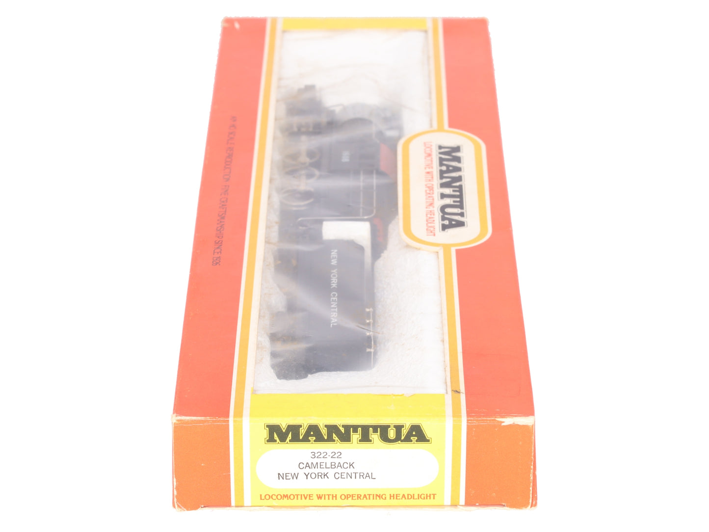 Mantua 322-22 HO New York Central Camelback Locomotive #1608 EX/Box