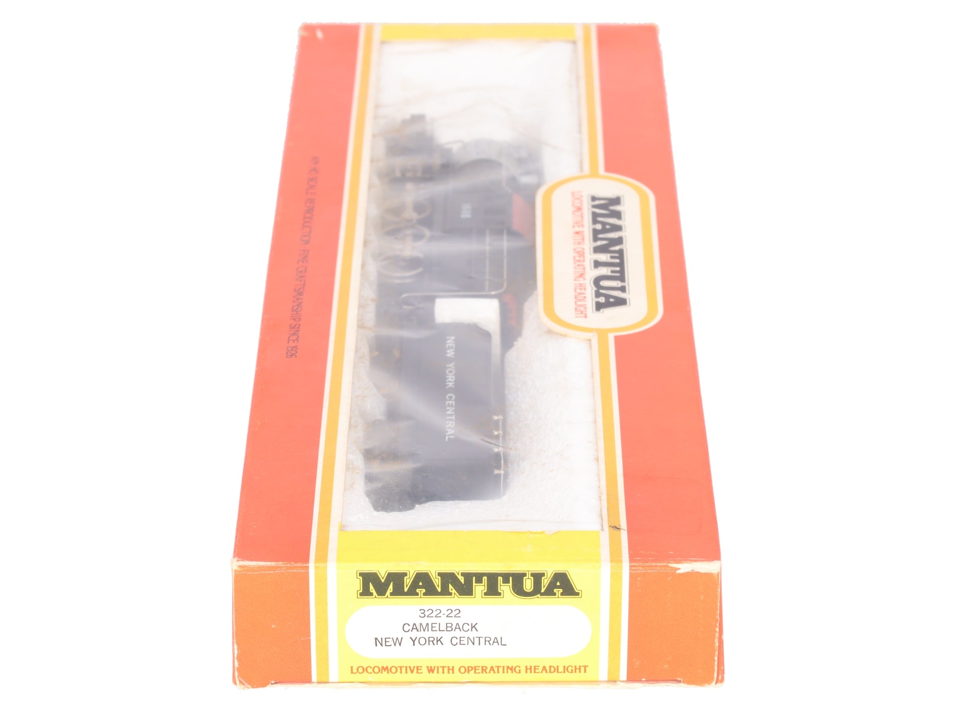 Mantua 322-22 HO New York Central Camelback Locomotive #1608 EX/Box