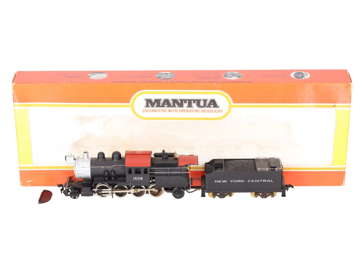 Mantua 322-22 HO New York Central Camelback Locomotive #1608 EX/Box