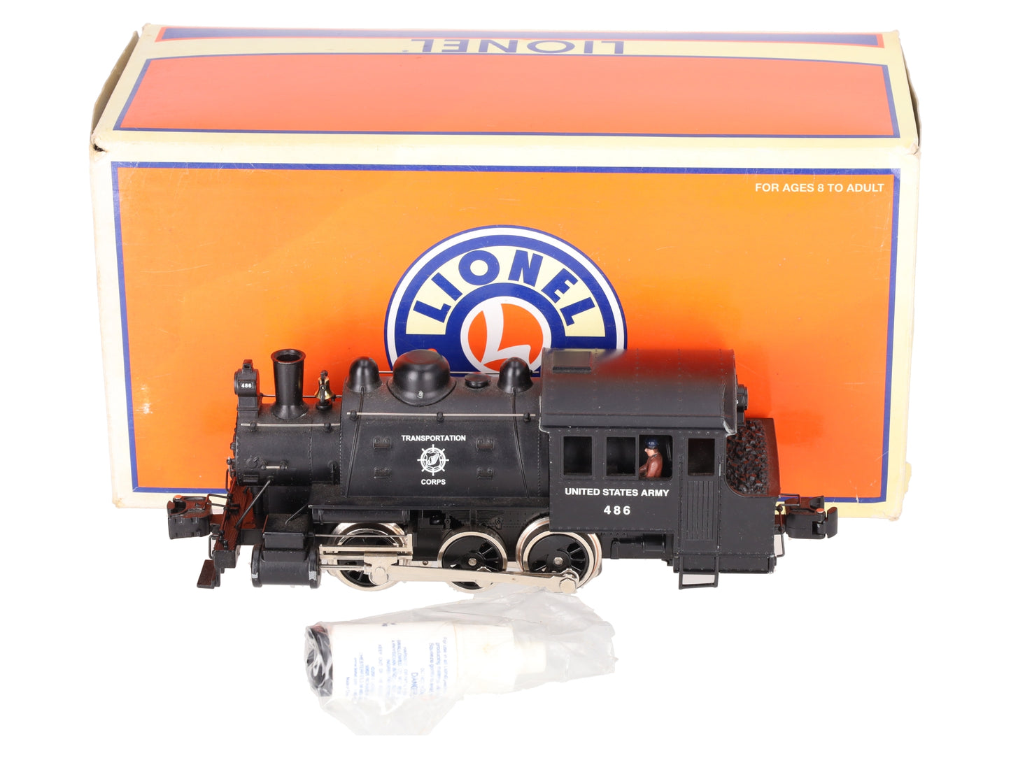 Lionel 6-38630 O U.S. Army Dockside Switcher #486 EX/Box
