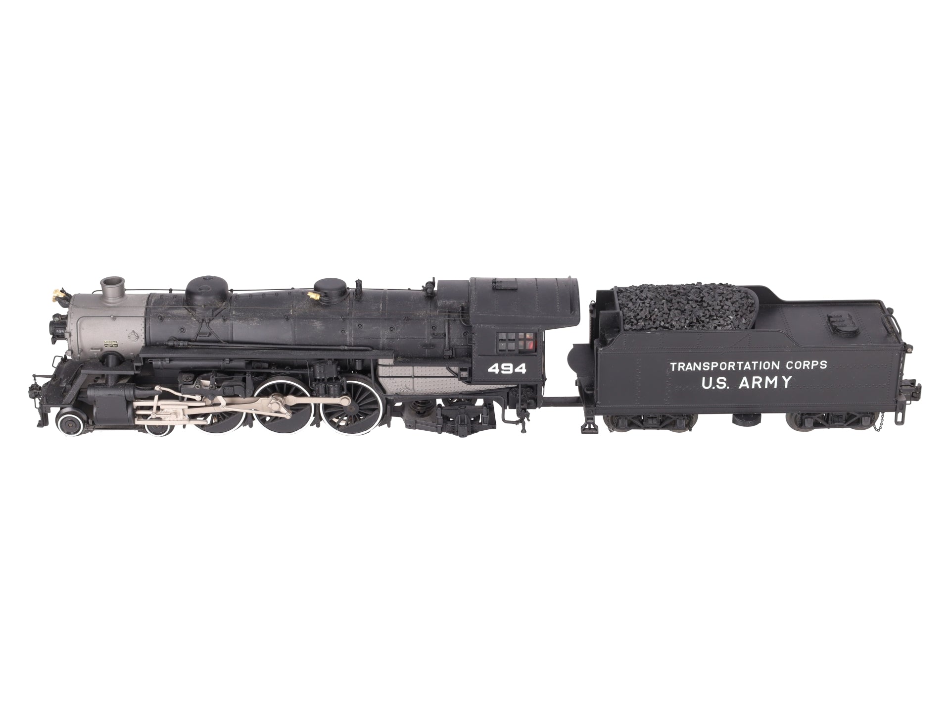 MTH 20-3747-1 O U.S. Army 4-6-2 USRA Heavy Pacific Steam Locomotive #494 w/ PS3 EX/Box