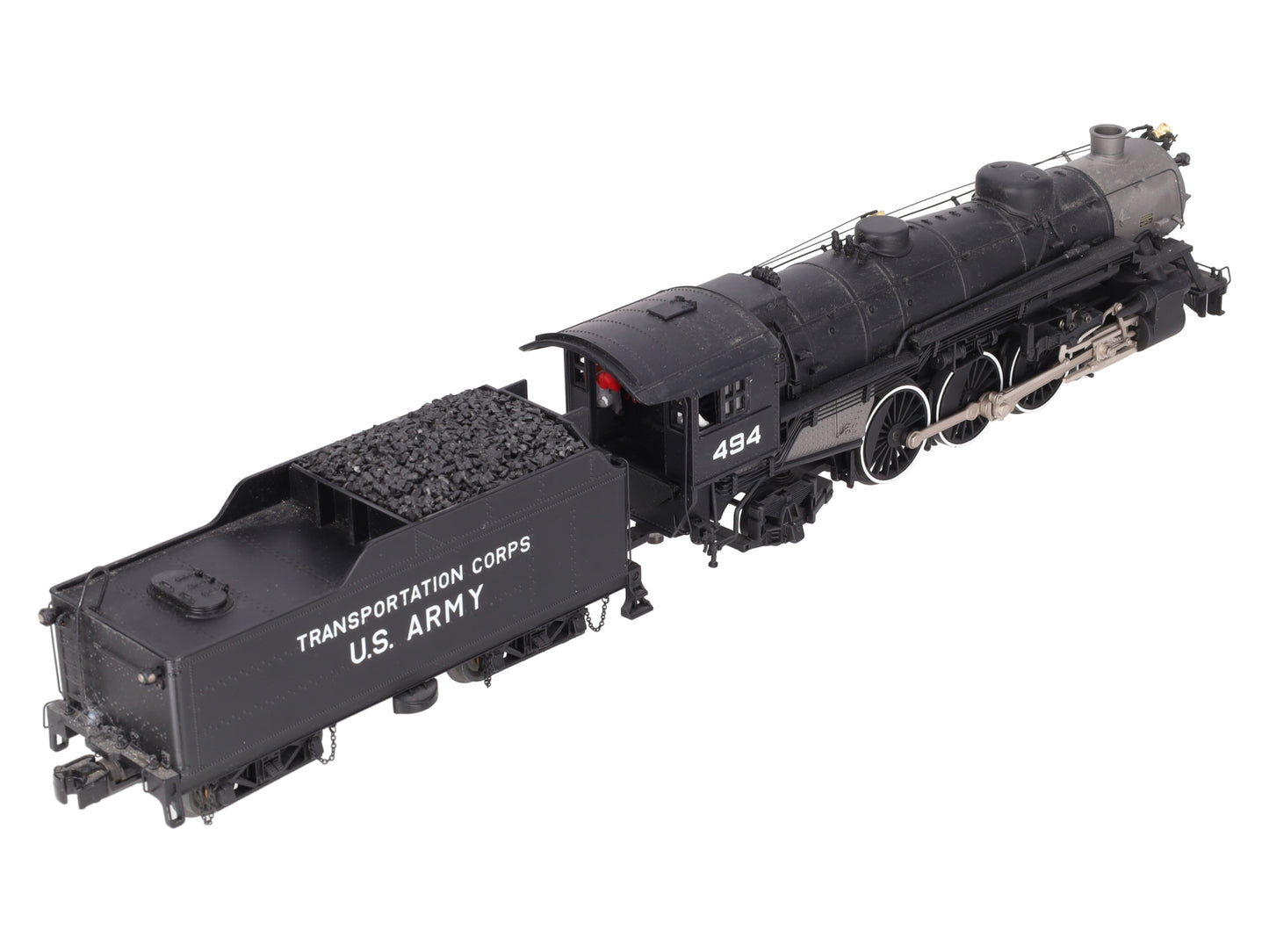 MTH 20-3747-1 O U.S. Army 4-6-2 USRA Heavy Pacific Steam Locomotive #494 w/ PS3 EX/Box