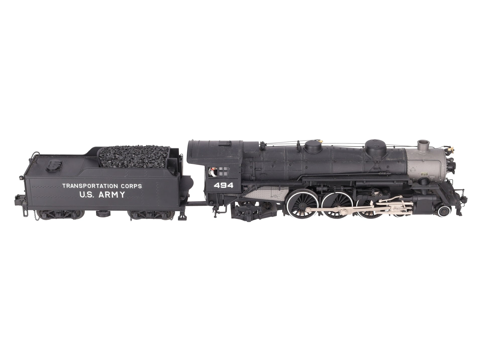 MTH 20-3747-1 O U.S. Army 4-6-2 USRA Heavy Pacific Steam Locomotive #494 w/ PS3 EX/Box