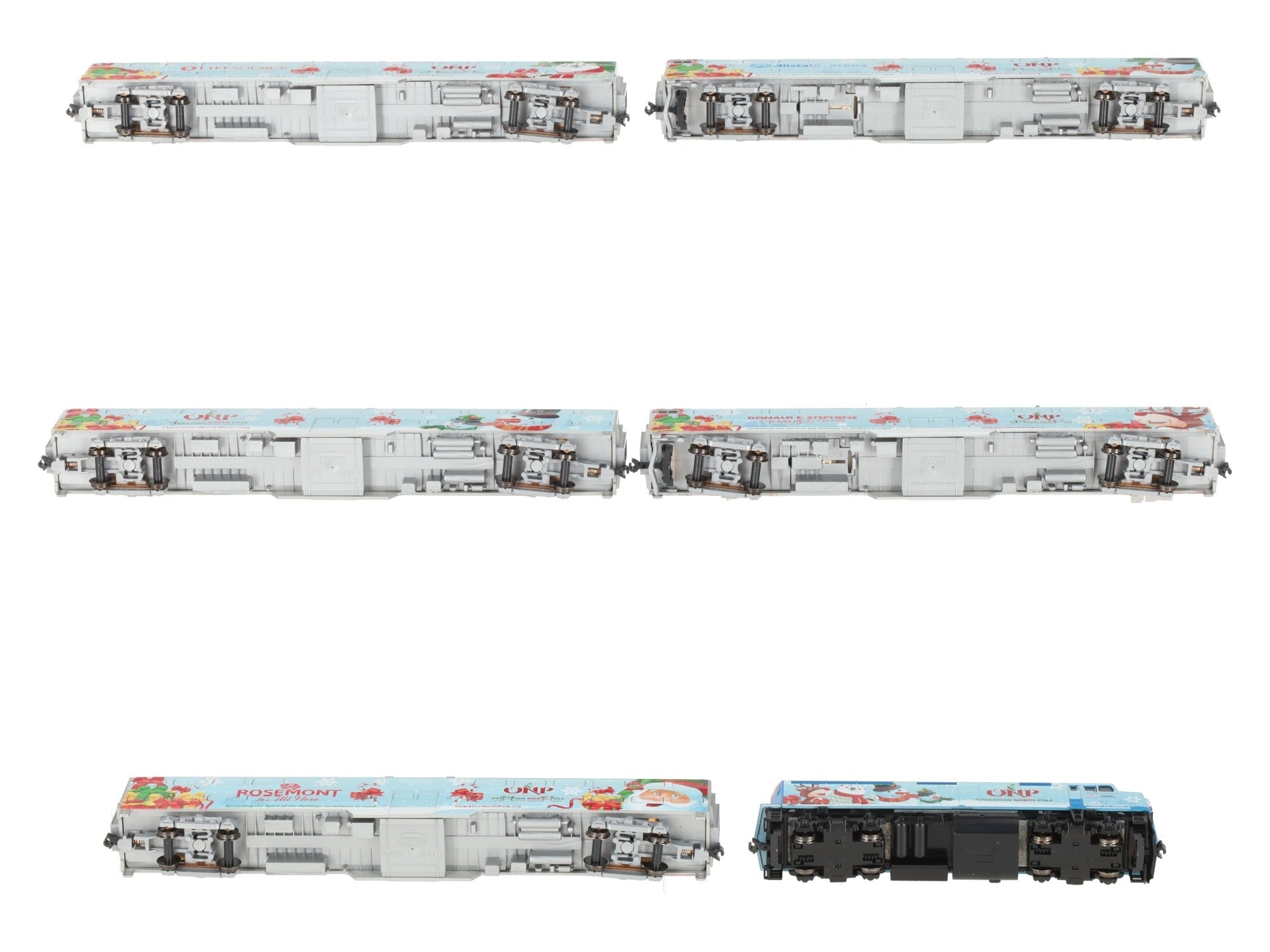 Kato 1062016A 2016 North Pole Christmas N Gauge Diesel Passenger Train Set LN/Box