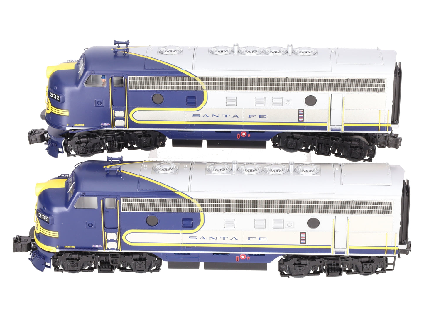 Lionel 2433170 O Santa Fe Legacy F7 AA Diesel Locomotive Set #332,#335 EX/Box
