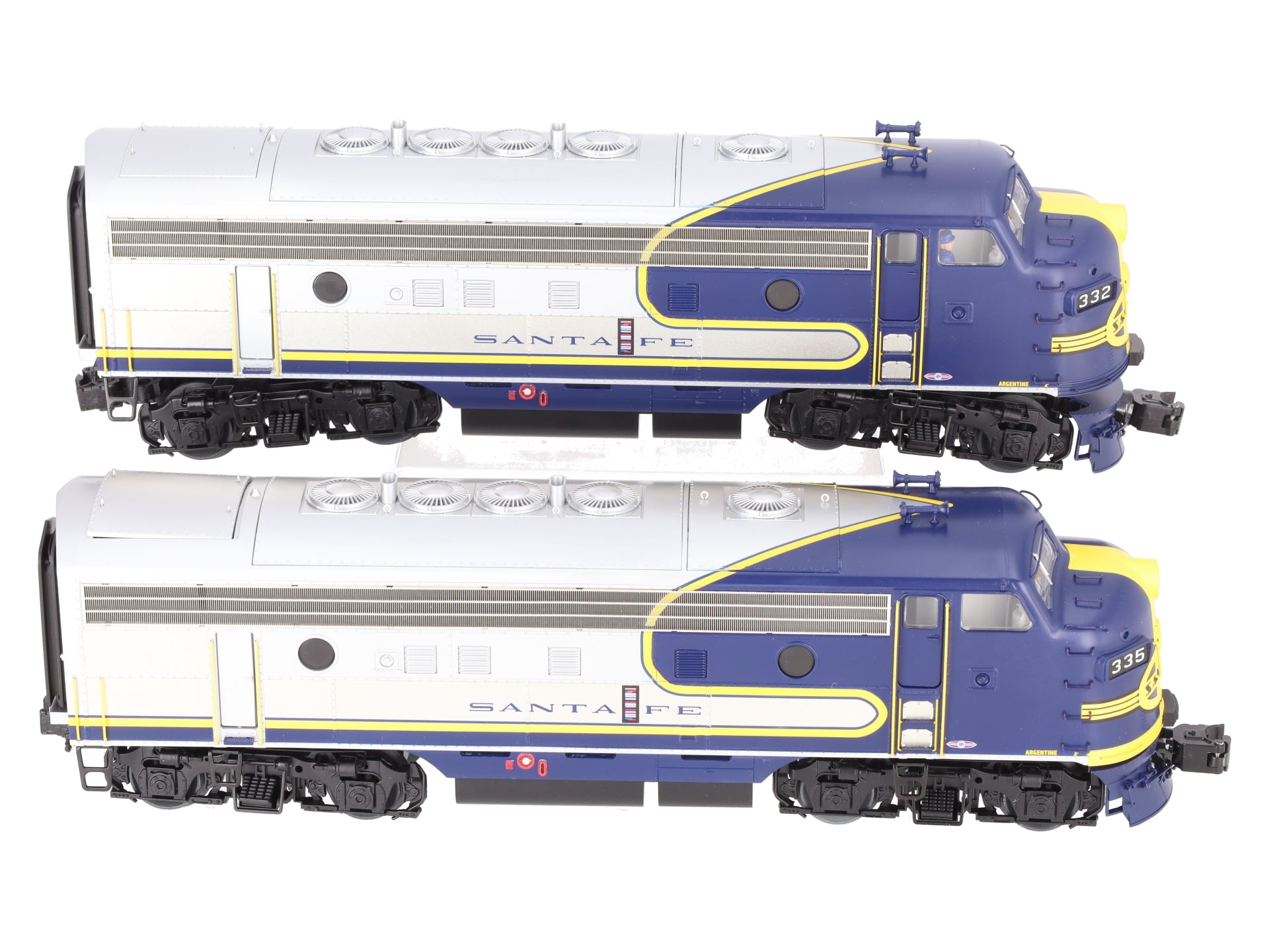 Lionel 2433170 O Santa Fe Legacy F7 AA Diesel Locomotive Set #332,#335 EX/Box