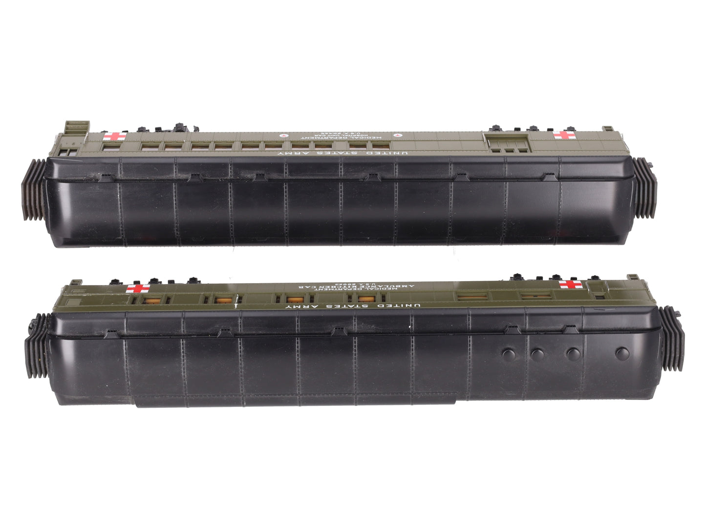 MTH 30-69256 O U.S. Army 2-Car 60' Madison Combo/Diner Set #89425, #89623 EX/Box