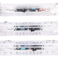 Lionel 6-29086 O Platinum Ghost Clear Shell Madison Passenger Cars (Set of 3) LN/Box
