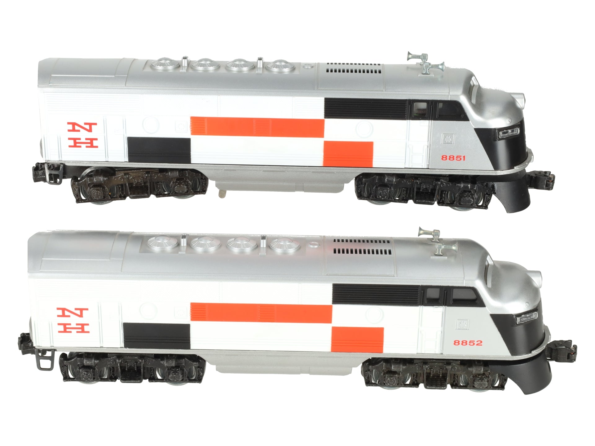 Lionel 6-8851 O Gauge New Haven F3 AA Diesel Locomotive Set #8851/8852 EX/Box