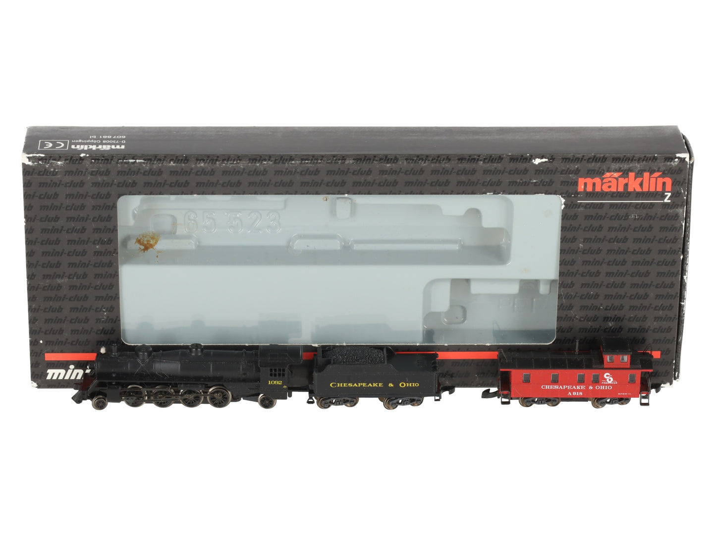Marklin 88812 Z C&O American Mikado Steam Locomotive with a Tender & Caboose LN/Box