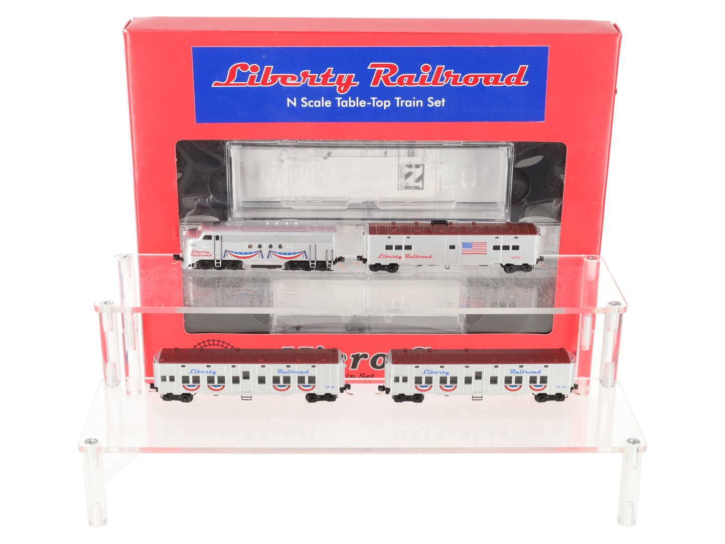 Micro-Trains 99321030 Liberty Railroad N Gauge Table Top Train Set LN/Box