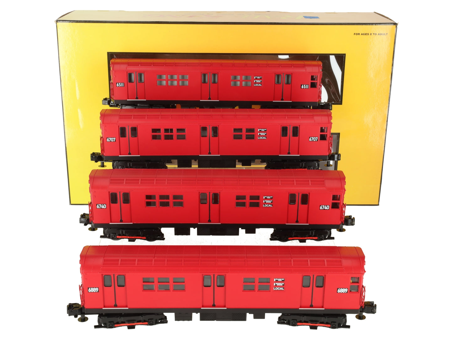 MTH 30-2392-1 O Gauge MTA Redbird R-17 4-Car Subway Set with Proto-Sound 2.0 EX/Box