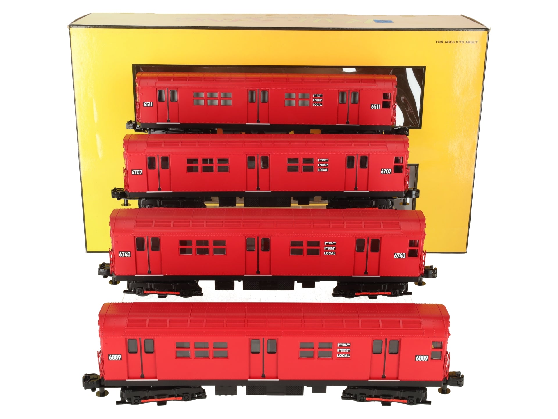MTH 30-2392-1 O Gauge MTA Redbird R-17 4-Car Subway Set with Proto-Sound 2.0 EX/Box