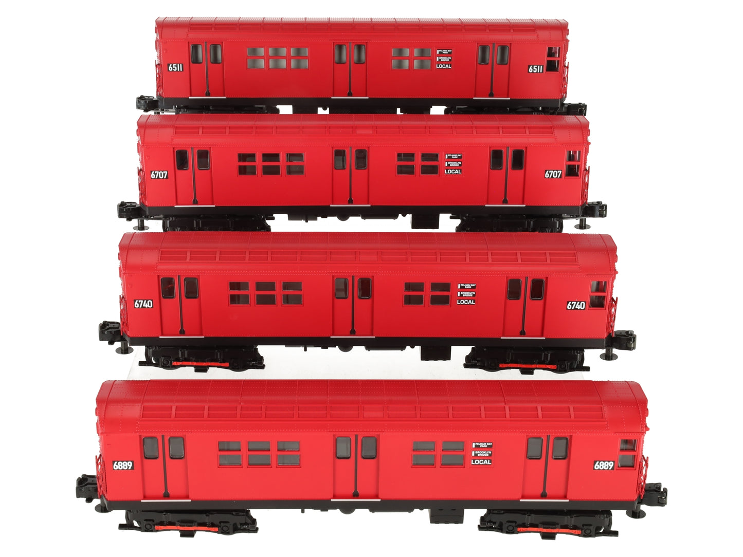 MTH 30-2392-1 O Gauge MTA Redbird R-17 4-Car Subway Set with Proto-Sound 2.0 EX/Box