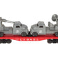 Lionel 6804 Vintage O Flatcar w/ USMC AA Gun Truck & Sound Truck EX